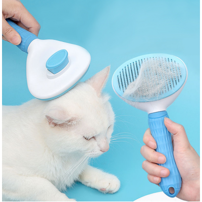 Spot Pet Hair Comb Pet Wire Brush Self-cleaning Type Steel Needle Comb Pet Supplies